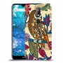 ינשוף חכם כיסוי מגן קשיח מעוצב ל Nokia 7.1 יחידה אחת סקרין מובייל