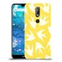 צהוב ציפור החיים כיסוי מגן קשיח מעוצב ל Nokia 7.1 יחידה אחת סקרין מובייל