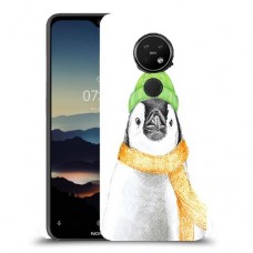 פינגווין בקור כיסוי מגן קשיח מעוצב ל Nokia 7.2 יחידה אחת סקרין מובייל
