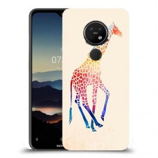 קשת ג 'ירפה כיסוי מגן קשיח מעוצב ל Nokia 7.2 יחידה אחת סקרין מובייל