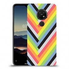 פסים קשת כיסוי מגן קשיח מעוצב ל Nokia 7.2 יחידה אחת סקרין מובייל