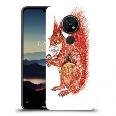 סקוור עשיר כיסוי מגן קשיח מעוצב ל Nokia 7.2 יחידה אחת סקרין מובייל