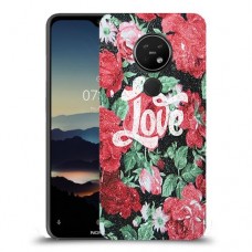 רוז אהבה כיסוי מגן קשיח מעוצב ל Nokia 7.2 יחידה אחת סקרין מובייל
