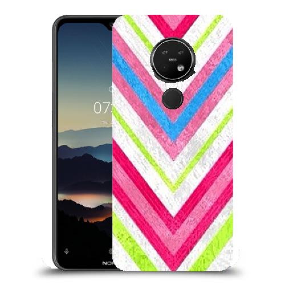 צבעים חשופים כיסוי מגן קשיח מעוצב ל Nokia 7.2 יחידה אחת סקרין מובייל