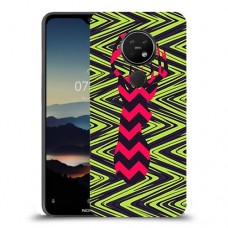 עניבה על גרין כיסוי מגן קשיח מעוצב ל Nokia 7.2 יחידה אחת סקרין מובייל