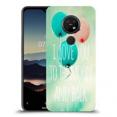 עד הירח ובחזרה כיסוי מגן קשיח מעוצב ל Nokia 7.2 יחידה אחת סקרין מובייל
