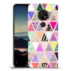 משולש הנאה כיסוי מגן קשיח מעוצב ל Nokia 7.2 יחידה אחת סקרין מובייל