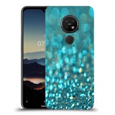 טורקיז יהלומים כיסוי מגן קשיח מעוצב ל Nokia 7.2 יחידה אחת סקרין מובייל