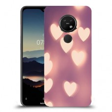 לבבות מעורפלים בחום כיסוי מגן קשיח מעוצב ל Nokia 7.2 יחידה אחת סקרין מובייל