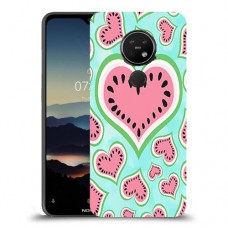 אבטיח אהבה כיסוי מגן קשיח מעוצב ל Nokia 7.2 יחידה אחת סקרין מובייל