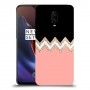 ורוד-לבן-לבן כיסוי מגן קשיח מעוצב ל OnePlus 6T יחידה אחת סקרין מובייל