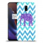 אלפנט סגול כיסוי מגן קשיח מעוצב ל OnePlus 6T יחידה אחת סקרין מובייל