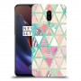 משולשים כיסוי מגן קשיח מעוצב ל OnePlus 6T יחידה אחת סקרין מובייל