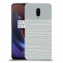 נקודות לבנות אפור כיסוי מגן קשיח מעוצב ל OnePlus 6T יחידה אחת סקרין מובייל