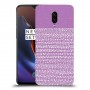 נקודות לבנות בסגול כיסוי מגן קשיח מעוצב ל OnePlus 6T יחידה אחת סקרין מובייל
