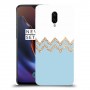לבן כחול כיסוי מגן קשיח מעוצב ל OnePlus 6T יחידה אחת סקרין מובייל
