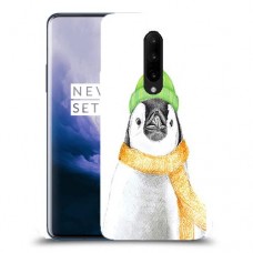 פינגווין בקור כיסוי מגן קשיח מעוצב ל OnePlus 7 Pro יחידה אחת סקרין מובייל