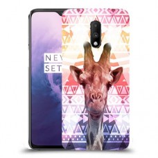 ג'ירפה נחמד כיסוי מגן קשיח מעוצב ל OnePlus 7 יחידה אחת סקרין מובייל