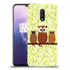 משפחת ינשוף כיסוי מגן קשיח מעוצב ל OnePlus 7 יחידה אחת סקרין מובייל