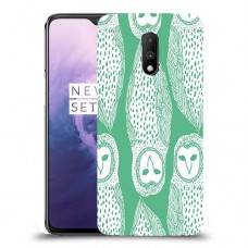 ינשופים על ירוק כיסוי מגן קשיח מעוצב ל OnePlus 7 יחידה אחת סקרין מובייל