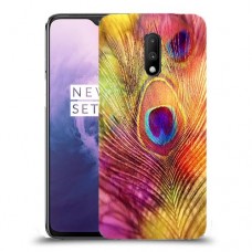 נוצת טווס כיסוי מגן קשיח מעוצב ל OnePlus 7 יחידה אחת סקרין מובייל