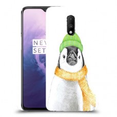 פינגווין בקור כיסוי מגן קשיח מעוצב ל OnePlus 7 יחידה אחת סקרין מובייל