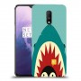פינגווין בכריש כיסוי מגן קשיח מעוצב ל OnePlus 7 יחידה אחת סקרין מובייל