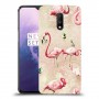 פלמינגו ורוד כיסוי מגן קשיח מעוצב ל OnePlus 7 יחידה אחת סקרין מובייל