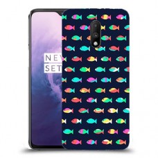 קשת בדגים כיסוי מגן קשיח מעוצב ל OnePlus 7 יחידה אחת סקרין מובייל
