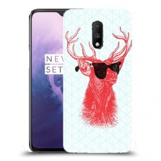 אדג אדום במשקפיים כיסוי מגן קשיח מעוצב ל OnePlus 7 יחידה אחת סקרין מובייל