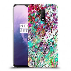 באביב בסגול כיסוי מגן קשיח מעוצב ל OnePlus 7 יחידה אחת סקרין מובייל