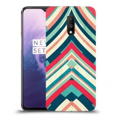 פסים בצבע כיסוי מגן קשיח מעוצב ל OnePlus 7 יחידה אחת סקרין מובייל