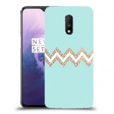 פסים בירוק כיסוי מגן קשיח מעוצב ל OnePlus 7 יחידה אחת סקרין מובייל