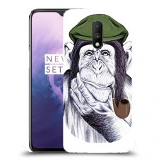 חשיבה קוף כיסוי מגן קשיח מעוצב ל OnePlus 7 יחידה אחת סקרין מובייל