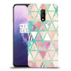 משולשים כיסוי מגן קשיח מעוצב ל OnePlus 7 יחידה אחת סקרין מובייל