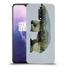 דוב לבן כיסוי מגן קשיח מעוצב ל OnePlus 7 יחידה אחת סקרין מובייל