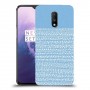 נקודות לבנות בכחול כיסוי מגן קשיח מעוצב ל OnePlus 7 יחידה אחת סקרין מובייל