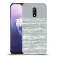 נקודות לבנות אפור כיסוי מגן קשיח מעוצב ל OnePlus 7 יחידה אחת סקרין מובייל