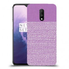 נקודות לבנות בסגול כיסוי מגן קשיח מעוצב ל OnePlus 7 יחידה אחת סקרין מובייל