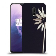 פרח לבן כיסוי מגן קשיח מעוצב ל OnePlus 7 יחידה אחת סקרין מובייל