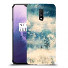 יופי חורף כיסוי מגן קשיח מעוצב ל OnePlus 7 יחידה אחת סקרין מובייל