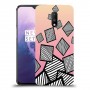 זאברה ריבועים כיסוי מגן קשיח מעוצב ל OnePlus 7 יחידה אחת סקרין מובייל