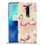 פלמינגו ורוד כיסוי מגן קשיח מעוצב ל OnePlus 7T Pro יחידה אחת סקרין מובייל