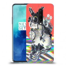 ארנבון מוזר כיסוי מגן קשיח מעוצב ל OnePlus 7T Pro יחידה אחת סקרין מובייל