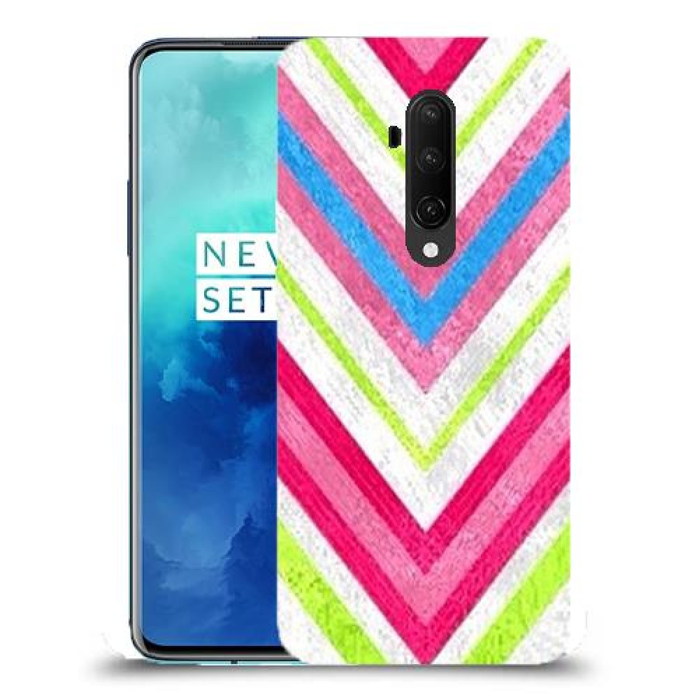 צבעים חשופים כיסוי מגן קשיח מעוצב ל OnePlus 7T Pro יחידה אחת סקרין מובייל