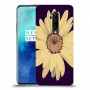 חמניות בשחור כיסוי מגן קשיח מעוצב ל OnePlus 7T Pro יחידה אחת סקרין מובייל