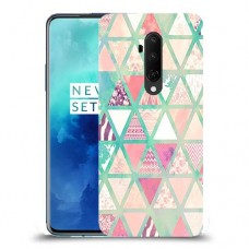 משולשים כיסוי מגן קשיח מעוצב ל OnePlus 7T Pro יחידה אחת סקרין מובייל