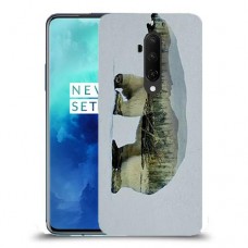 דוב לבן כיסוי מגן קשיח מעוצב ל OnePlus 7T Pro יחידה אחת סקרין מובייל