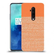 נקודות לבנות בכתום כיסוי מגן קשיח מעוצב ל OnePlus 7T Pro יחידה אחת סקרין מובייל