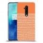 נקודות לבנות בכתום כיסוי מגן קשיח מעוצב ל OnePlus 7T Pro יחידה אחת סקרין מובייל